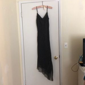 Vintage Black Silk Dress